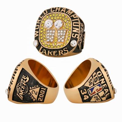 China 2001 NBA Basketball Championship USA Los Angeles Lakers Ring Custom Made O'NEAL Lakers Rings for sale