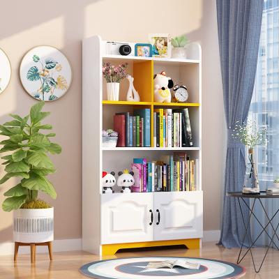 China Bookcase bookshelves bookcase living room wall storage cabinet home (the other) adjustable simple children's small bedroom creative floor student for sale