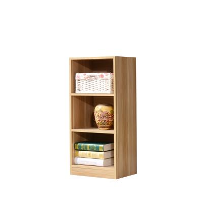 China (Other) 3 Shelves Adjustable Bookcase Shelf Display Storage Shelves Slim Storage Cabinet for sale