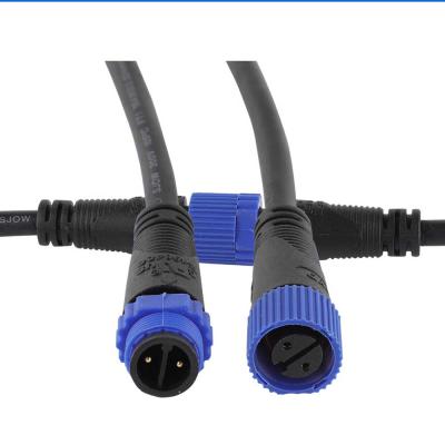 China 2pin 3pin M15 Automotive Electrical Waterproof Connector Male Female Cable Connector for sale