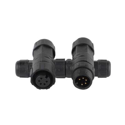 China 5M Automotive M12 4 Pin Waterproof Aviation Plug Male To Female Backup Camera Audio Video Extension Cable Connector for sale