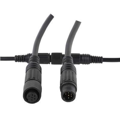 China M10 4Pin IP68 Waterproof Automotive Connector 20AWG 15CM LED Cable Connector for sale