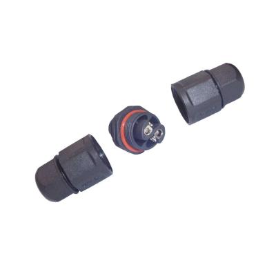 China Automotive L20 2 PIN L type led cable security screw thread connector ip68 waterproof connector for sale