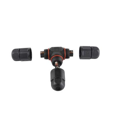 China IP68 automotive waterproof assembled connector 2 3 pole screw cable connector for outdoor led lighting for sale