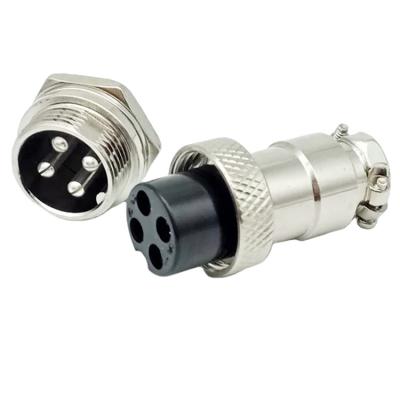 China GX16 M16 Automotive 2 Circular Connector 3 4 5 6 7 8 Pin Pole Metal Connector Aviation Appkication for sale