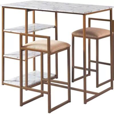 China Modern Hot Sale Coffee Bar Table High Bar Counter Table And Chairs Furniture for sale