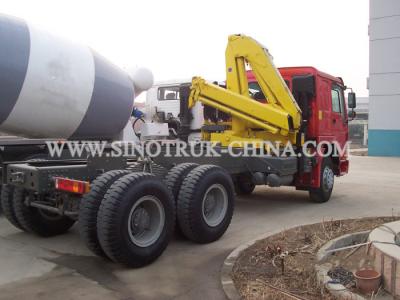 China LKW des Primärantrieb-6×4 brachte den hydraulischen roten/Gelb Kran vorbildliches ZZ4257N3247W an zu verkaufen