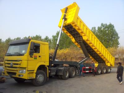 Κίνα 3 άξονες 50 - 70T Sinotruk CIMC Tipper 45cbm ρυμουλκό φορτηγών απορρίψεων για τη φόρτωση μεταλλεύματος βωξίτη προς πώληση