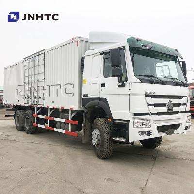 China Brand New Howo 336HP Cargo Van Truck 6*4 Fence Cargo Truck Heavy Duty  Stake Cargo Lorry Trucks for sale