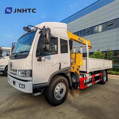 China Faw Truck Crane 14 Ton 4x2 160hp Truck With Crane China Cargo Truck With Crane Straight Boom for sale