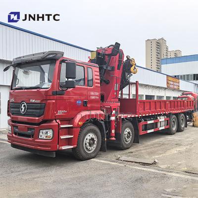 China Shacman M3000 8x4 Heavy Cargo Hydraulic Truck Crane Shenbai 25Ton 30Ton 35Ton Folding Boom Truck Mounted Crane For Sale for sale