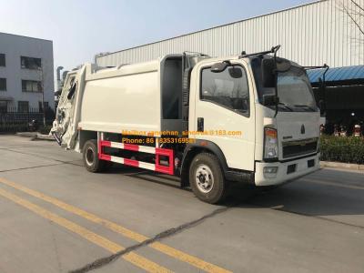 China Kompressor-Müllwagen der Reifen-4x2 6 von Sinotruk Howo7 8M3-10M3 zu verkaufen