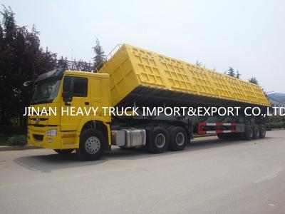 Chine 3 axes 40 remorques résistantes de mètre cube semi vident Tipper Trailers à vendre