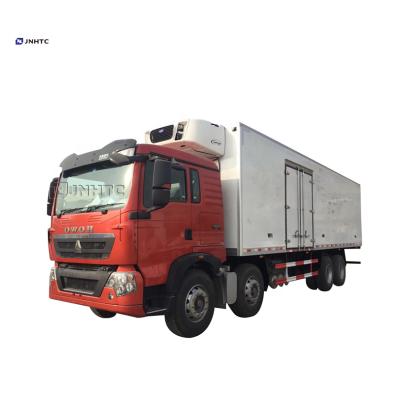 Chine Sinotruk HOWO 45cbm congélateur réfrigérateur 8x4 camion réfrigéré 20 tonnes camion lourd réfrigérateur à vendre