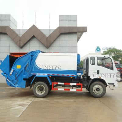 China Verdichtungsgerät-LKW HOWO 4x2 kleiner Abfall-5m3 zu verkaufen