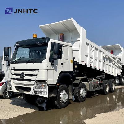 China Räder Front Lifting Heavy Duty Dump-LKWs 12 mit hinterer Abdeckung Sinotruk Howo zu verkaufen