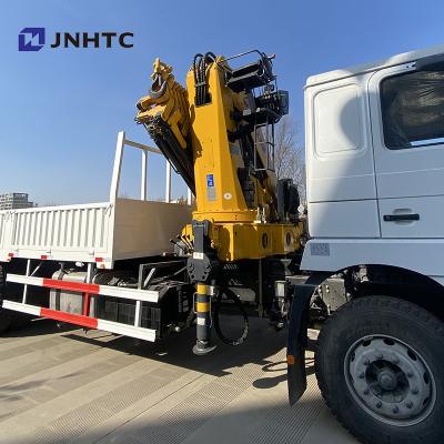 China Flatbed Dropside-Lading Vrachtwagen Opgezet Crane Shacman F3000 6x4 Te koop