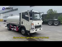 HOWO Light Water Truck Stainless Steel Drinking 4x2 5000 Liter 5Ton Water Carrier Tanker Truck Price