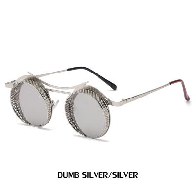 China Fashion Sunglasses Vintage Steampunk Mens Metal Frame Hollow Polygonal Sunglasses Men Shape Glasses Amazon Wholesale for sale