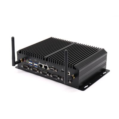 China 8130u 8250U quad core i7 8550U industrial fanless micro portable computer linux industrial mini pc for sale