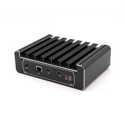 China Fanless+Aluminum I3 8130U Alloy Metal Micro Case Computer With 2 Cloud Port Gamer Full HD Mini PC i7 8th Gen Mini for sale