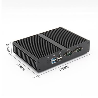 China J1900 industrial mini pc with lvds with 2 RS232 or RS485 support android mini pc for sale