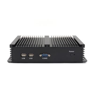 China Fanless+Aluminum Alloy Metal Case X86 i3 5005u i5 5200U Industrial Fanless PC Computer with sim slot for sale