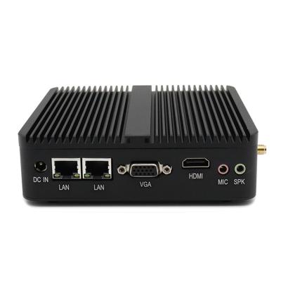 China Small fanless embedded computer with baytrail intel coms dual lans dual mini pc J1900 135*128*35mm (L*W*H) quad core for sale