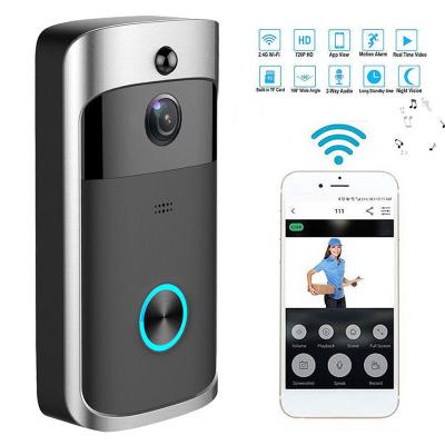 China Indoor Night Vision Wireless Real-Time Visual Alarm IP Ring Home Security Camera Bell 720P Door Wifi Smart Doorbell With Camera for sale