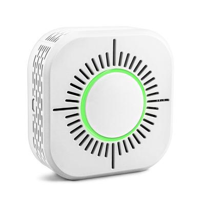 China Optional Multi-languages ​​RF433 Fire Smoke Detector Sensor Mini Security Smoke Alarm For Home Automation Work With Sonoff RF Bridge for sale