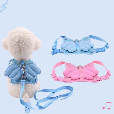 China Lovely Durable Breathable Nylon Cat Dog Vest Rope Angel Wings Invest Pet Strap for sale