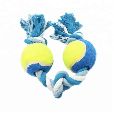 China Most Popular Sustainable Pet Toy Ball Cotton Ropes Ties Pet Chew Toys for sale