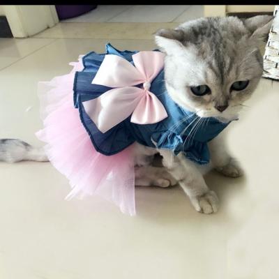 China Viable High Quality Pet Clothes Cute Cat Skirt Dog Dress Pet Clothes for sale