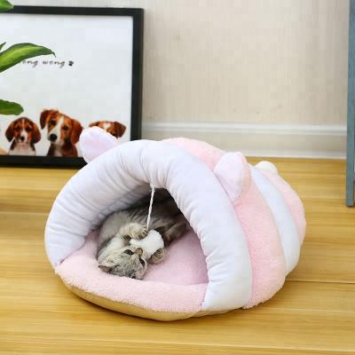 China Viable Warm Product Pet Cushion Soft Comfortable Cat Nest Cat Cave Bed for sale