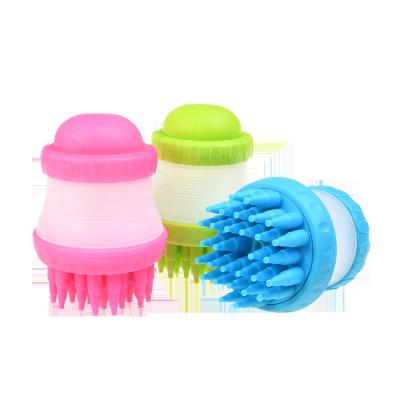 China Multi-Function Pet Grooming Brush Viable Pet Bath Massage Cleaning Brush for sale