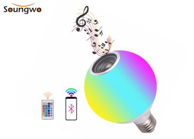 China Sprecher-Birne 12W E27 Smart LED Bluetooth Stereoaudio-RGB-Farbändern zu verkaufen