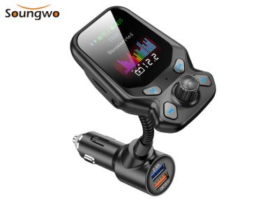 China 1.77inch Screen Bluetooth Car Kit FM Transmitter Wireless Radio Adapter 93g for sale