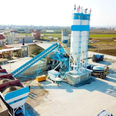 China YHZS25 Easy To Use Mobile Concrete Batching Plant Mixing Plant With JS500 Capacity 25m3/h for sale