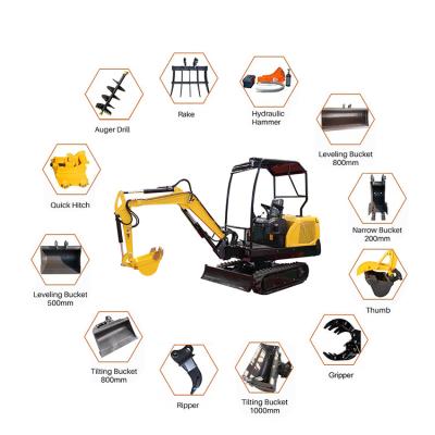 China Construction Material Stores 0.8ton Mini Excavator Machine 1ton 1.5ton China Digger For Sale Small Excavator Price Garden Farm Use for sale