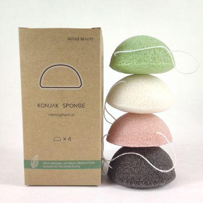 China All Natural All Skin Quality Charcoal Sponge Natural Organic Sponge Hypoallergenic Cleansing Konjac Facial Massager for sale