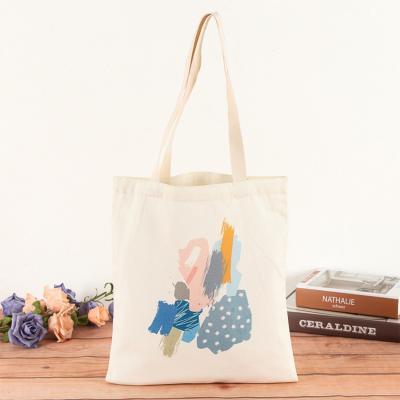 China Siicoo Handled Reused Natural Color Tote Bag Cotton Wholesale for sale