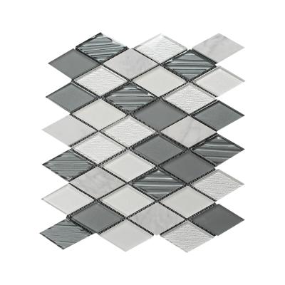 China China Porcelain Home Decor Irregular Types of Parquet Rhombus Backsplash Mosaic Wall Tile for Sale for sale