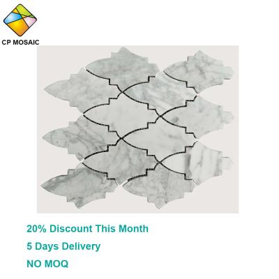 China Parquet Discount This Month 30% Favor Arabesque Marble Mosaic Slab for sale