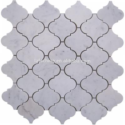 China Lantern Kitchen Backsplash Marble Mosaic Acid Resistant Moroccan Polished Wall Tile for sale