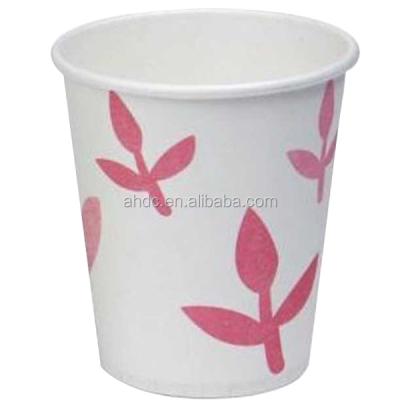 China Single wall 4oz 8oz disposable popular paper coffee cup wholesale price factory for sale