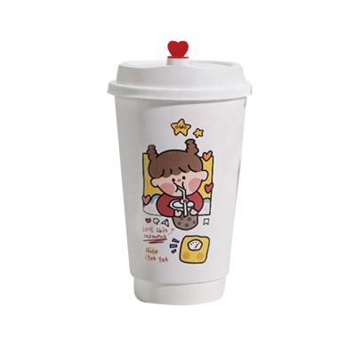 China 6.5OZ Disposable High Quality Food Grade Double Wall Paper Cup for sale