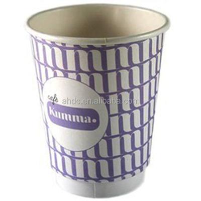 China DOUBLE WALL high quality biodegradable printed paper cup with logo for sale