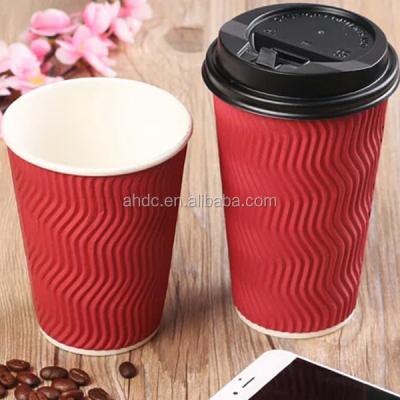 China Ripple Wall Factory Direct Sales Best Ripple Wall Chinese Custom Disposable Ripple Wall Paper Cup for sale