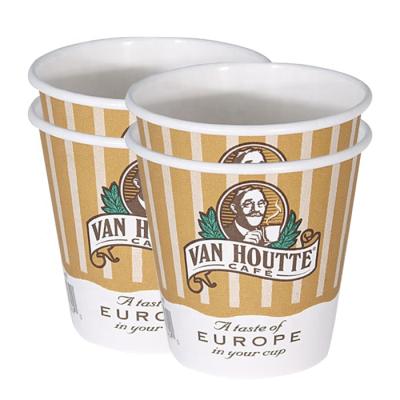 China High Quality Disposable Waterproof Brown Disposable Paper Cup Cold Drinks Cup for sale