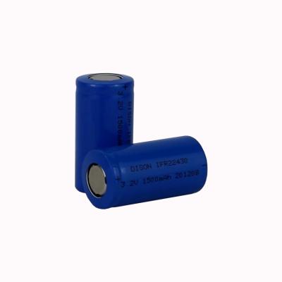 China Camera 3.2v 1500mAh 22430 Lithium-ion LiFePO4 Battery Cell for sale